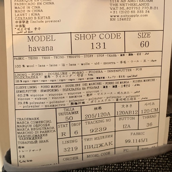 Suitsupply Havana Jacket 50 - Picture 3 of 5